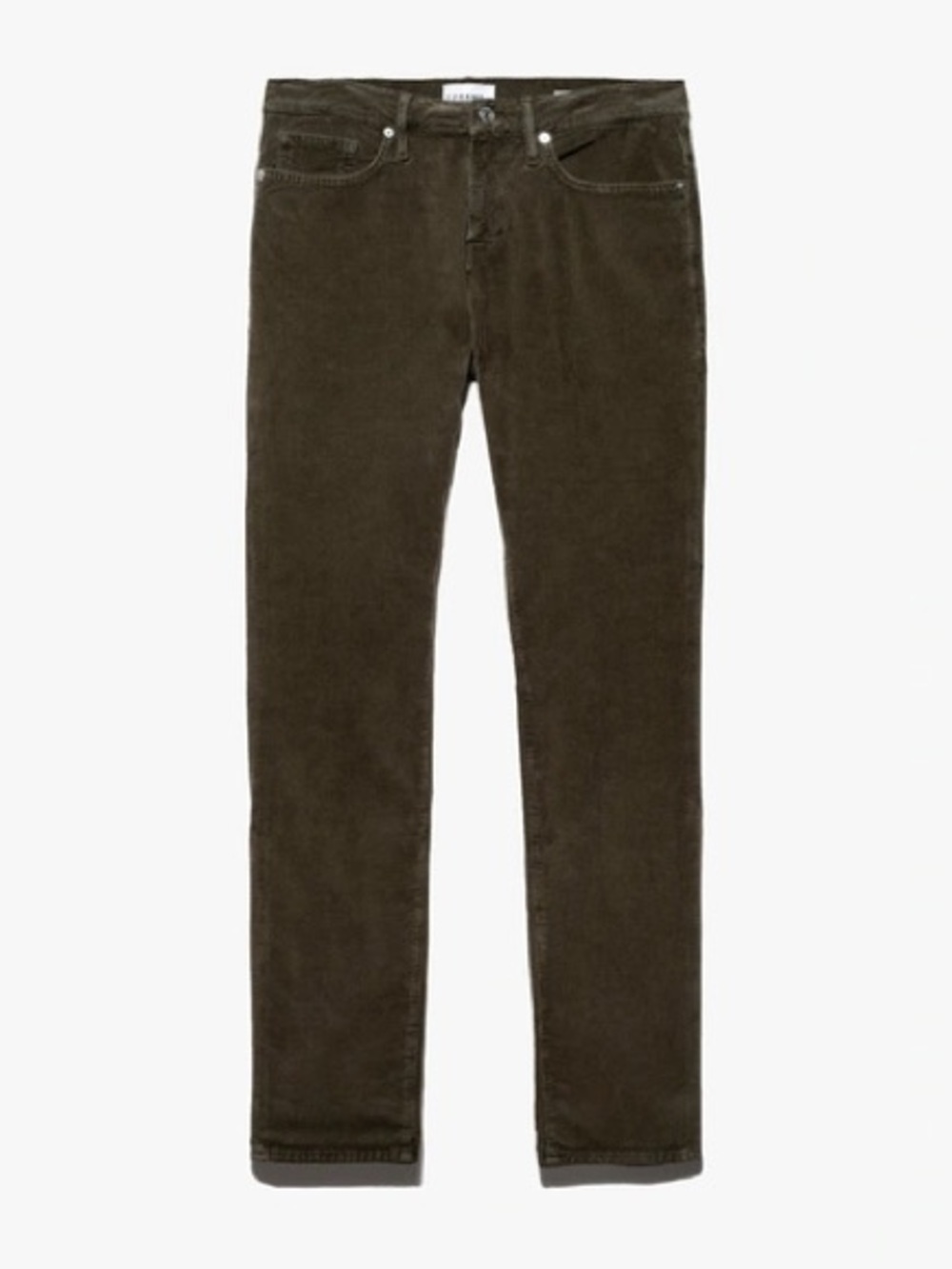 Frame Denim Men's Corduroy Pants in Military Olive